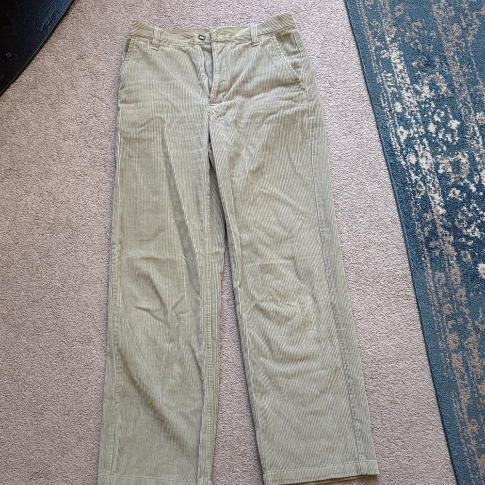 Sage green Aritzia corduroy pants